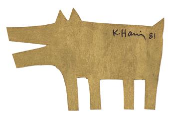 KEITH HARING (1958-1990) Barking Dog.